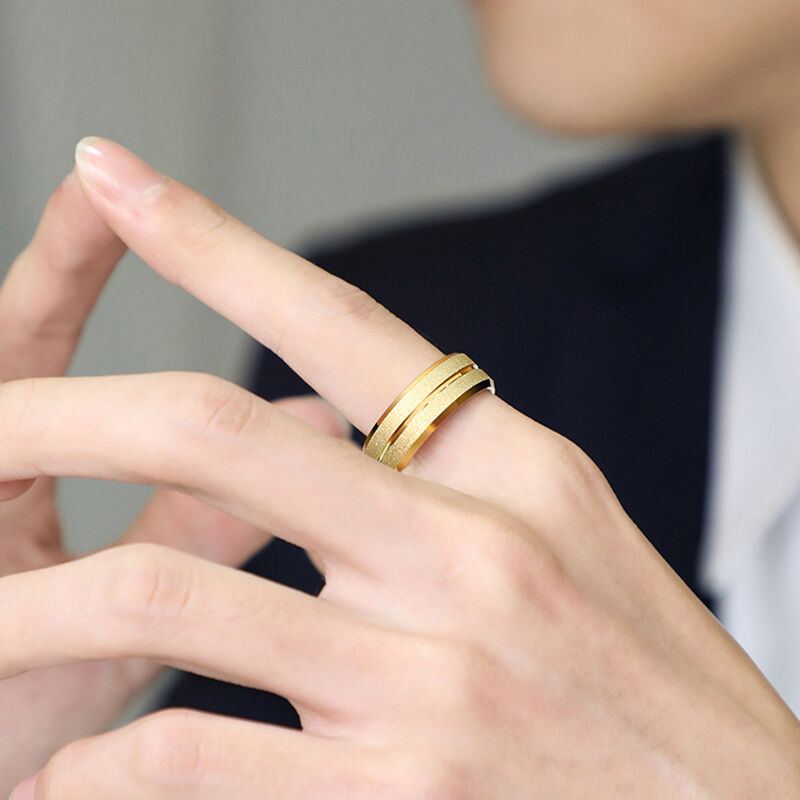 "Stiller Bund" 8mm Wolframkarbid-Herren-Ehering