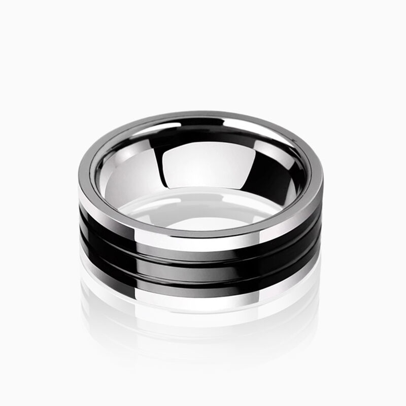"Ewiger Horizont" 8mm Wolframkarbid Herren-Ehering