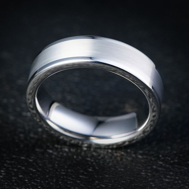 "Lumen" 6mm Herren-Ehering aus Wolframkarbid