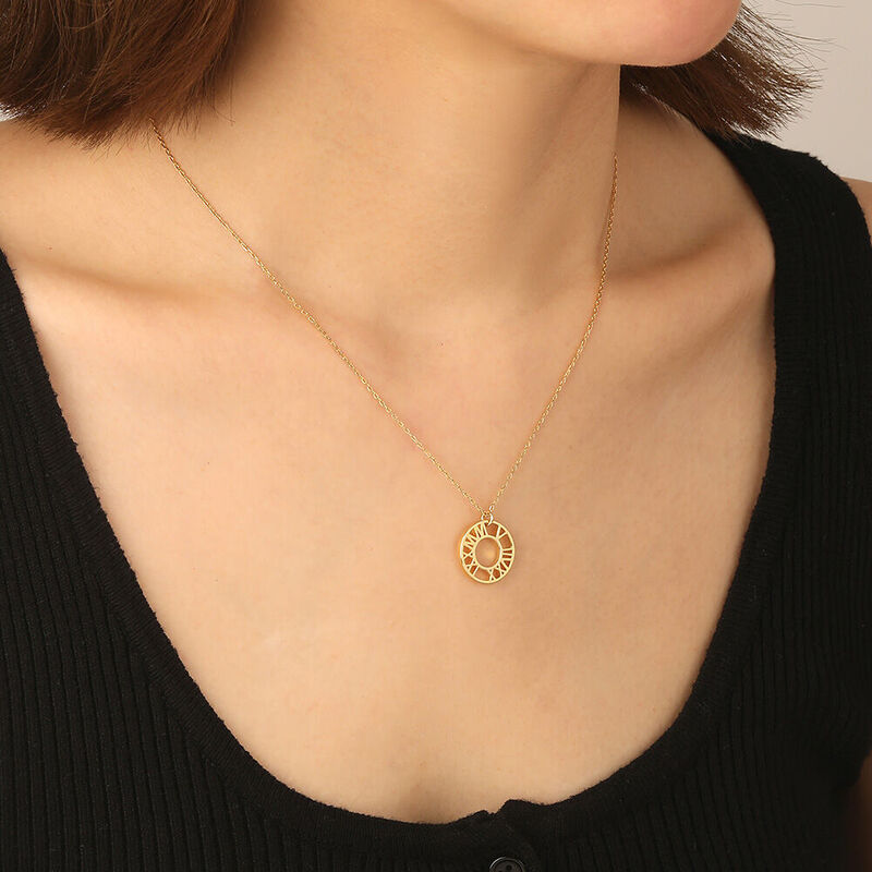 "Remembrance of When" Roman Numerals Necklace