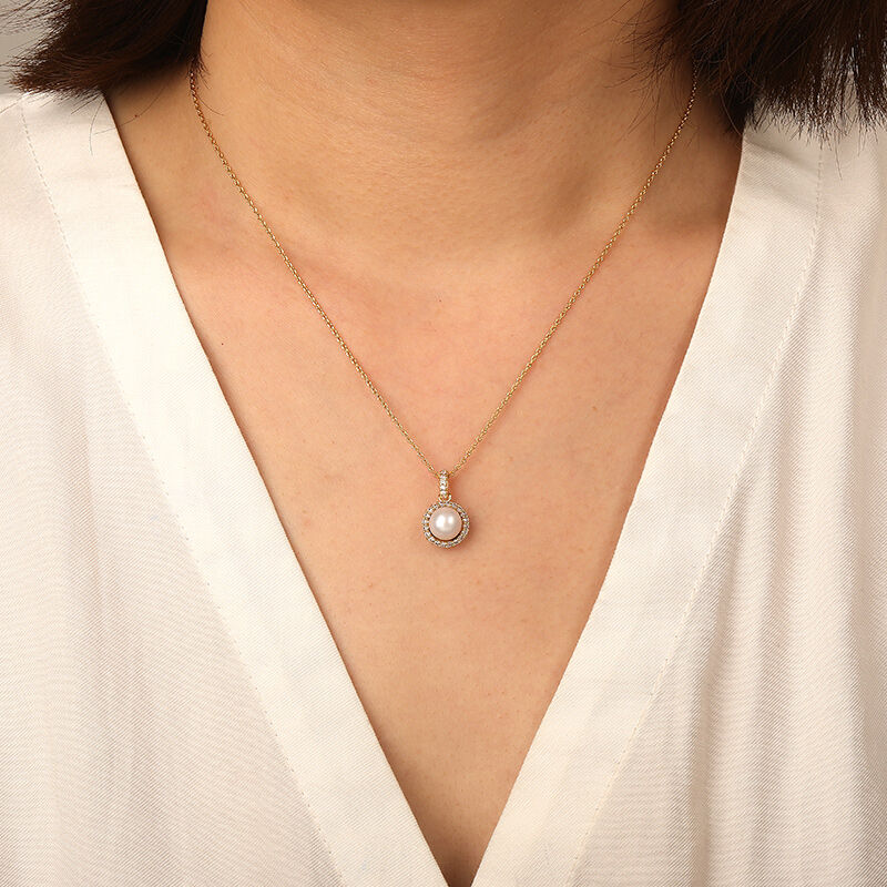 "The Promise of Forever" 7.5-8.0mm Freshwater Pearl Necklace