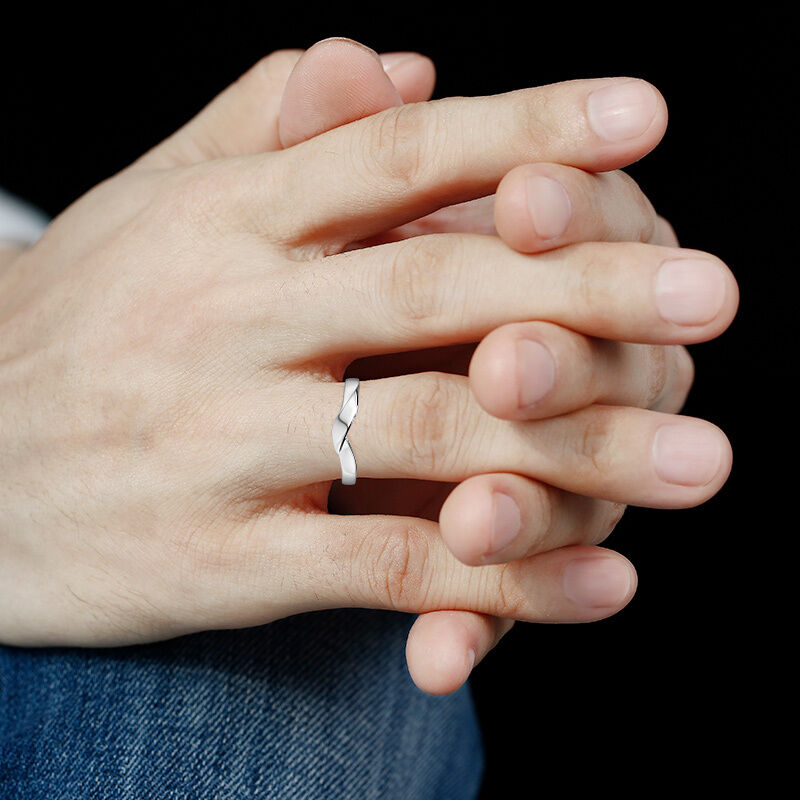 "Silent Language of Us" Men's Wedding Band