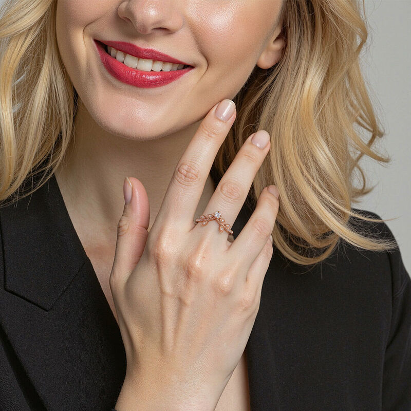 "Cheek To Cheek" Classic Wedding Ring