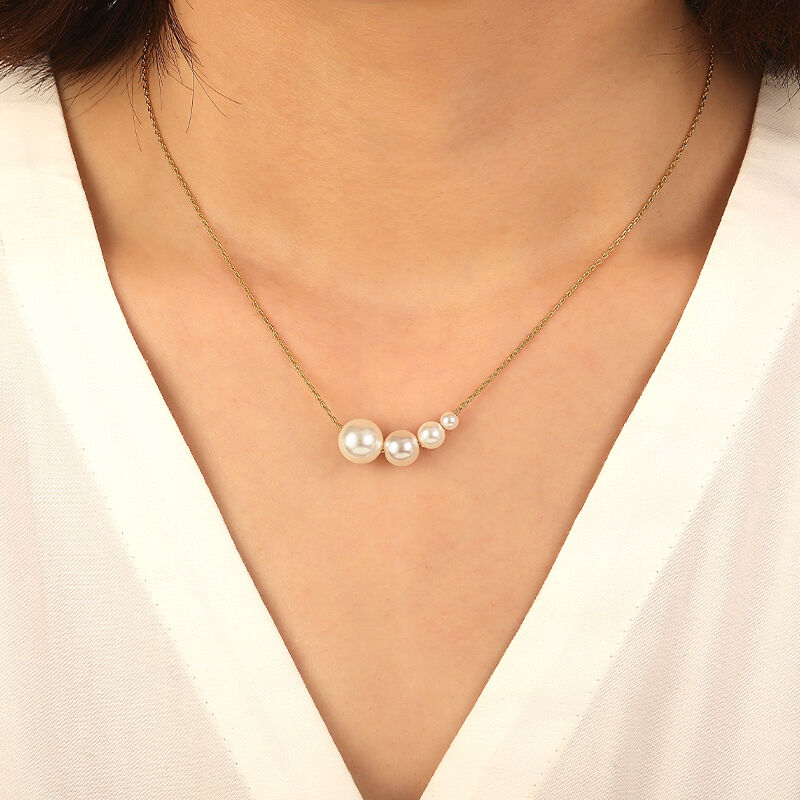 "Heartsong Serenade" 3.5-10.0mm Freshwater Pearl Necklace