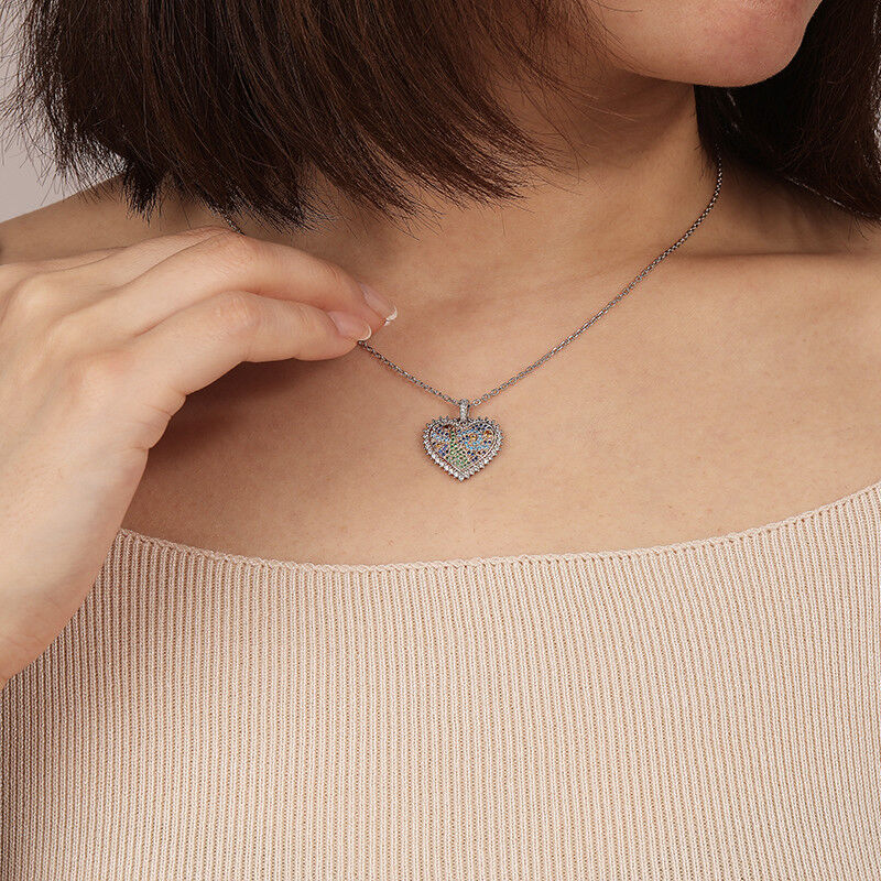 "Starry Night In Dreams" Round Cut Necklace