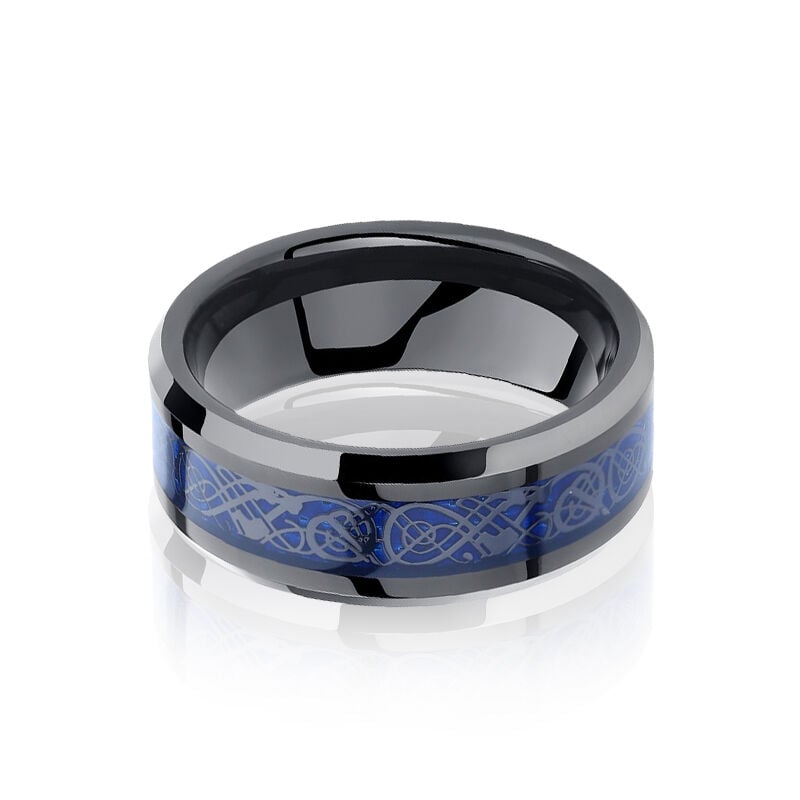 "Aetherion" 8mm Tungsten Carbide Men's Wedding Ring