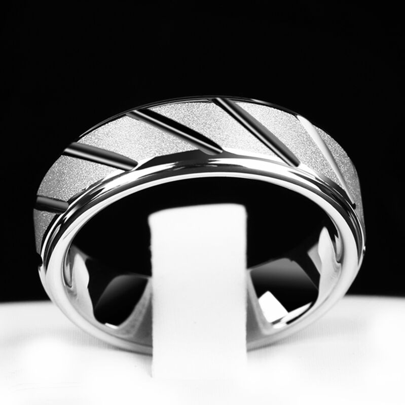 "Endloser Augenblick" 5mm Herren-Ehering aus Wolframkarbid