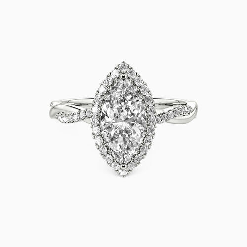 Is She Said Yes Jewelry Real "Together Always" Marquise Cut Halo Engagement Ring - SHE·SAID·YES Jewelry