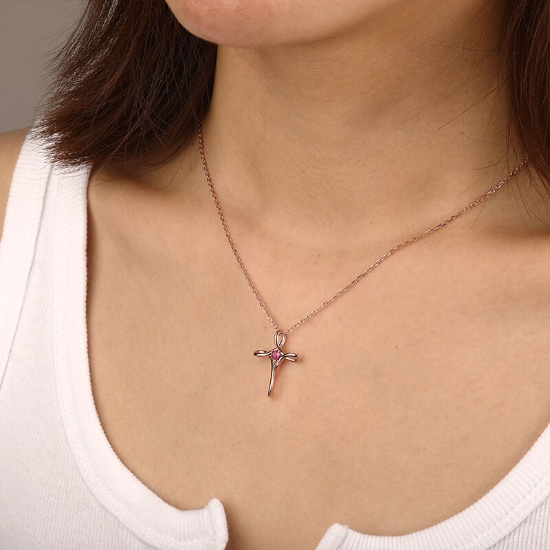 "Heart Of The Faith" Heart Cut Necklace