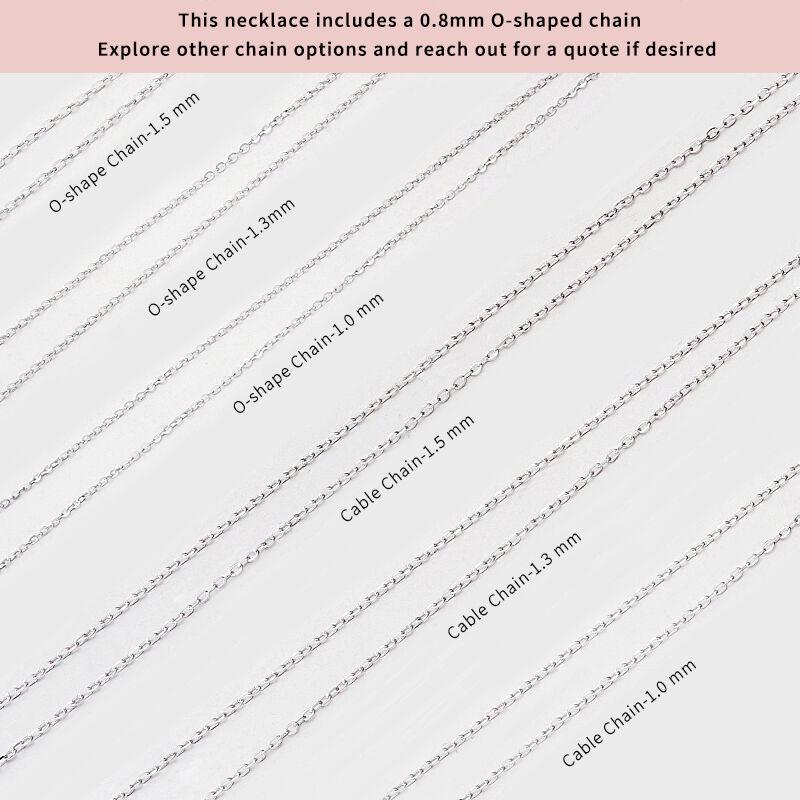 "Infinite shining" Trillion Cut Necklace
