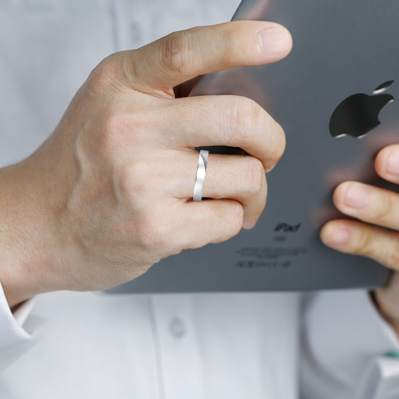 "Evermore & Alwaysmore" Men's Wedding Ring
