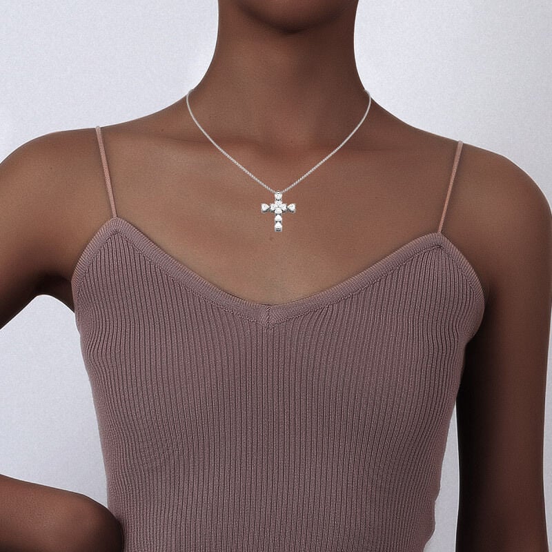 "Heart to Faith" Cross Necklace