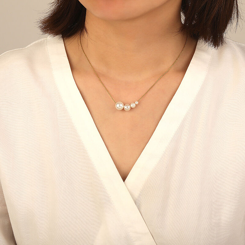 "Heartsong Serenade" 3.5-10.0mm Freshwater Pearl Necklace