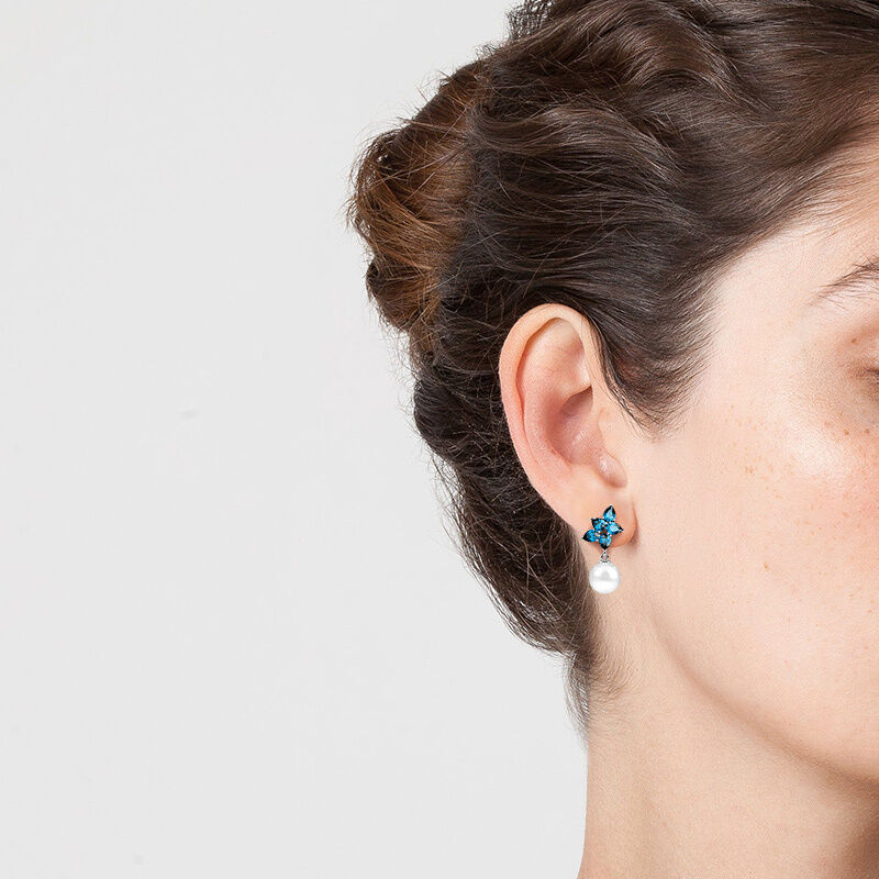 "Dreamer's Wish" 7.5-8.0mm Freshwater Pearl Drop Earrings
