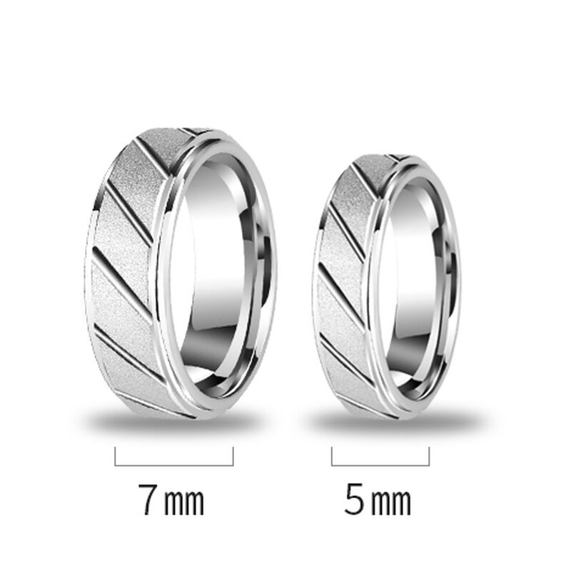 "Endloser Augenblick" 5mm Herren-Ehering aus Wolframkarbid