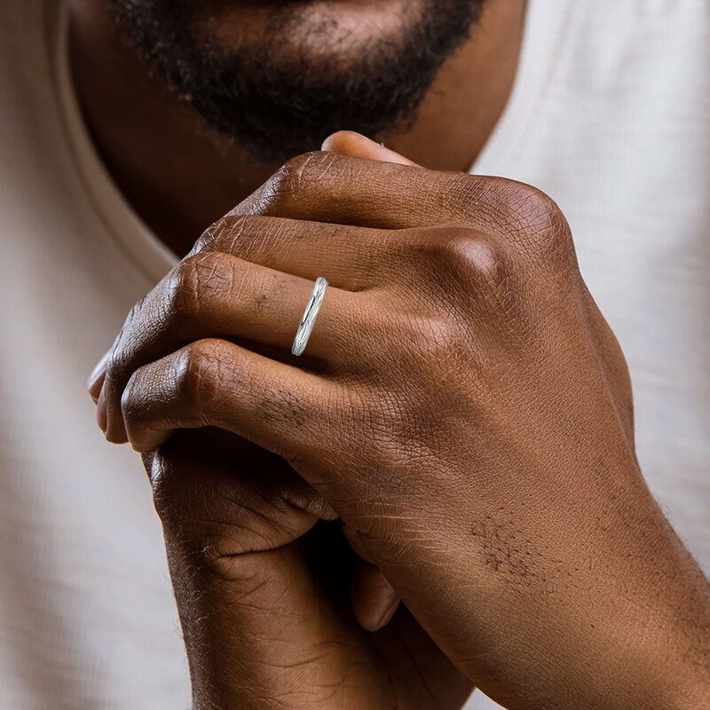 "The Ripples in My Heart" Men's Wedding Band