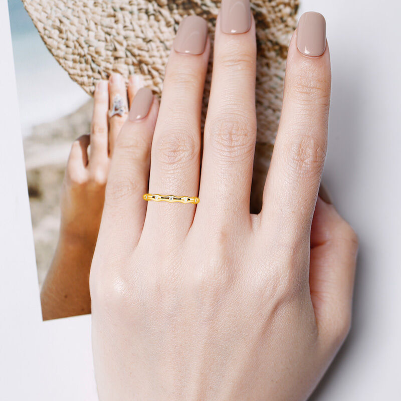 "Timeless Tides" Classic Wedding Band