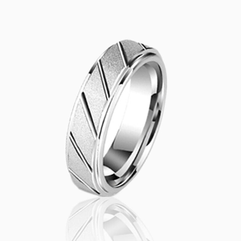 "Endloser Augenblick" 5mm Herren-Ehering aus Wolframkarbid
