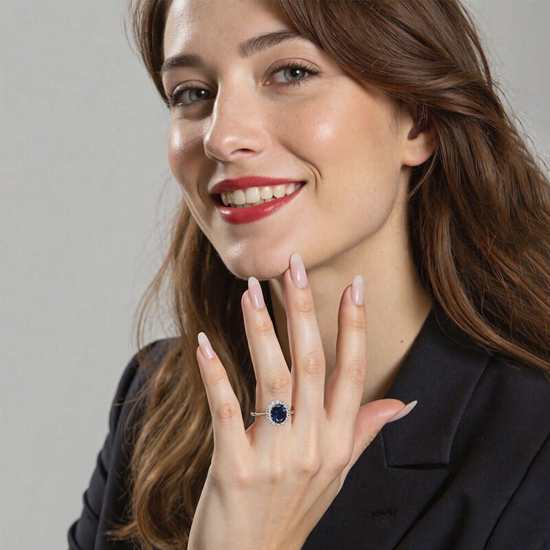"Eternal Light In My Life" 3ct Oval Cut Halo Engagement Ring